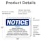 Signmission Posted Private Property No Trespassing OSHA Notice Sign, Vinyl Decal, 14in W x 10in L, 2PK OS-2PACK-NS-D-1014-L-17730 - alternate 2